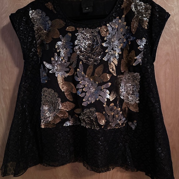 Anna Sui sequined flare top, medium - Picture 5 of 10